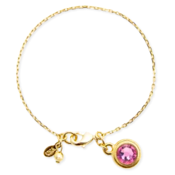 Birthstone Gem Bracelet -Clothing Online Store BirthstoneBraceletLightRoseOctober