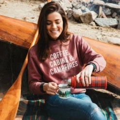 Happy Camper Sweatshirt -Clothing Online Store Cabin Coffee and Campfire 4 Finished 700x 1