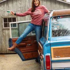 Happy Camper Sweatshirt -Clothing Online Store Cabin Coffee and Campfire finished 700x 1