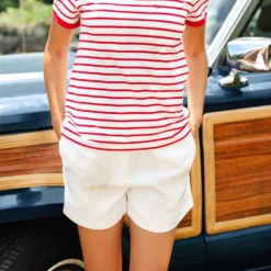 Ocean Crest Linen Shorts -Clothing Online Store Fresh Catch Striped Tee 02 finished scaled
