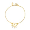 The Gold Four Leaf Clover Bracelet -Clothing Online Store GoldenShamrock Bracelet2