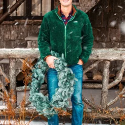 The Adirondack Moose Fleece -Clothing Online Store Green Moose 1