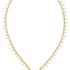 The Golden Horseshoe Necklace -Clothing Online Store HorseshoeNecklacewithStampedChainonwhiteforsite