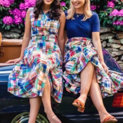 Montauk Patchwork Madras Shirtdress -Clothing Online Store IMG 1333 09db2e37 7df4 4817 9e5e 57a98c81a7fd