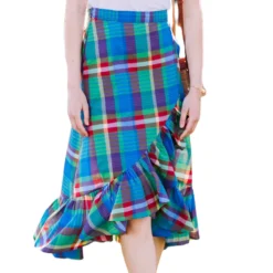 Lake Abanakee Madras Skirt