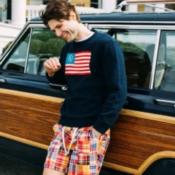 Nantucket Drawstring Madras Shorts -Clothing Online Store JFK Sunglasses in Madras Shorts 5