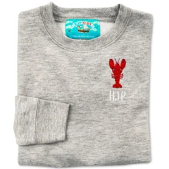 Seaclaw Merry Kids Sweatshirt -Clothing Online Store Kid s Lobster Sweatshirt Grey