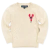 Captain Claw Kids Sweater -Clothing Online Store LobsterMonogramEmbroideryKJPKidsCreamSweateronwhiteforsite