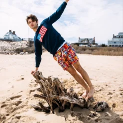Nantucket Drawstring Madras Shorts -Clothing Online Store MadrasShortsOnBeaach