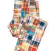 Montauk Patchwork Madras Pants -Clothing Online Store MontaukPatchworkMadrasPants
