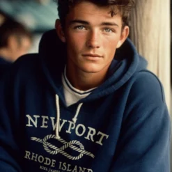 Newport Hoodie -Clothing Online Store Newport Navy Hoodie