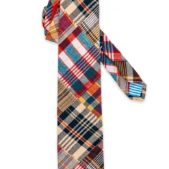 Hyannis Patchwork Madras Tie