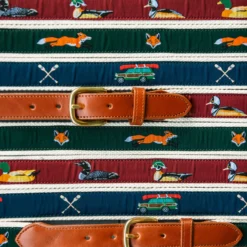 Fox Ribbon Belt -Clothing Online Store Preppy Belts Marketing scaled