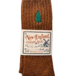 Rustic Pine Donegal Sock