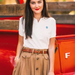 Clothing Online Store -Clothing Online Store Sadie White Polo Red Truck Finished scaled