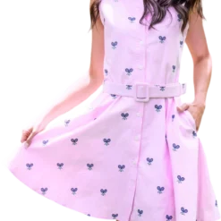 East Coast Tennis Summering Dress- Pink