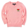 Summer Watermelon Monogram Kids Sweater -Clothing Online Store WatermelonKidsMonogramSweateronewhiteforsite
