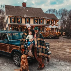 The New England House Tartan Blanket -Clothing Online Store blanketsecondary1