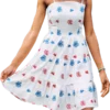 American Celebration Limited Edition Ruffle Dress - White -Clothing Online Store celebrate2