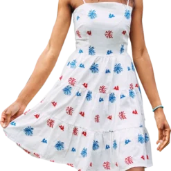 American Celebration Limited Edition Ruffle Dress - White