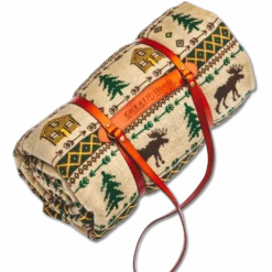 The Cozy Cabin Moose Blanket