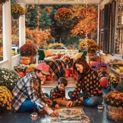 Cozy Autumn Porch Puzzle -Clothing Online Store image bc067b45 37cd 48a1 8d2e dfb184733a32