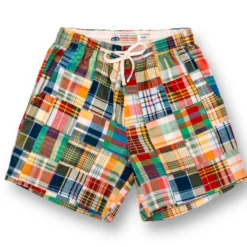 Montauk Drawstring Madras Shorts