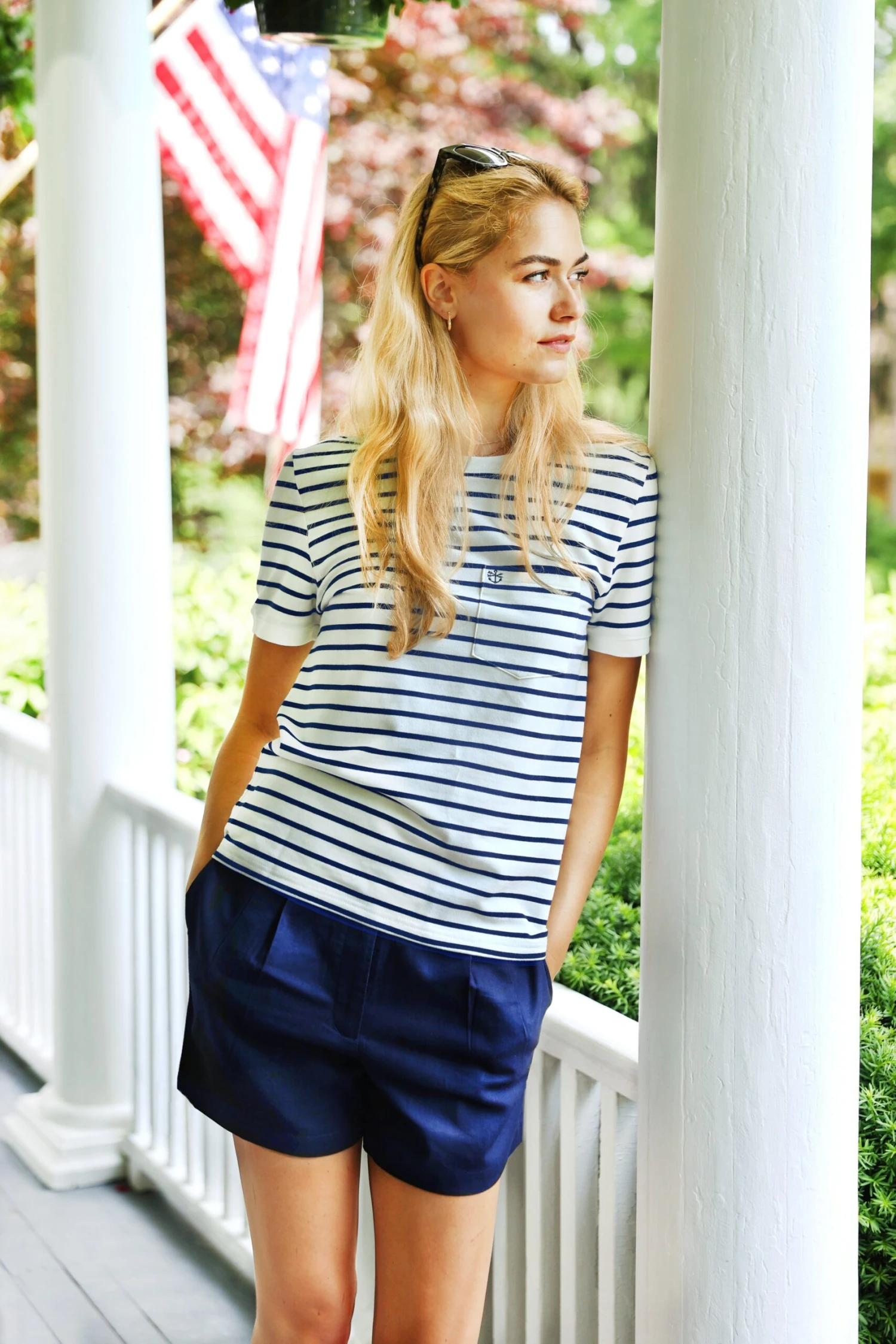 Newport Blues Linen Shorts 4 Newport Blues Linen Shorts - Image 3